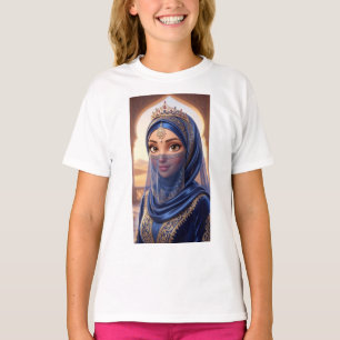 Camiseta de retrato de princesa del desierto real