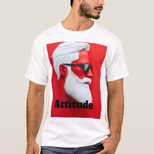 Camiseta de retrato de Santa moderno y genial Es