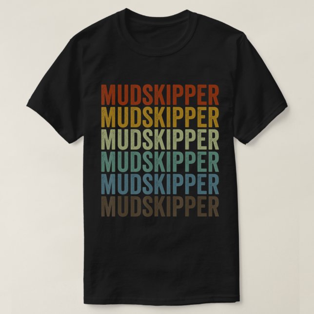 Camiseta De Retro De Pescado Mudskipper (Diseño del anverso)