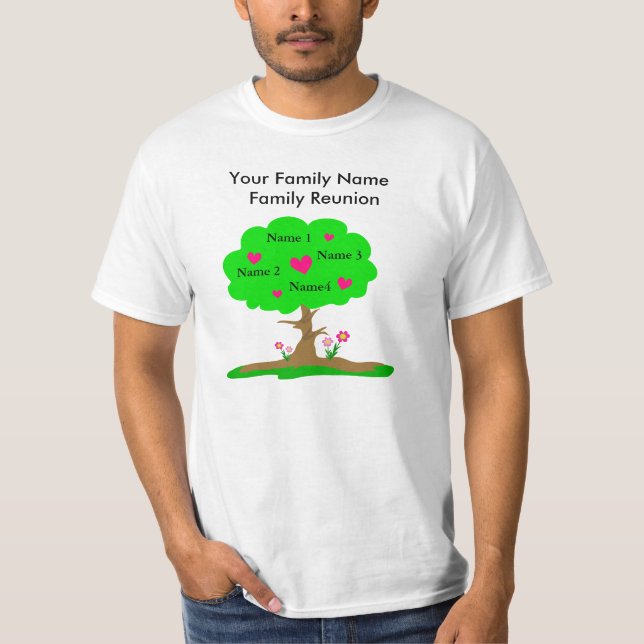 Camiseta de Reunión de Familia personalizable (Anverso)