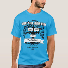 Camiseta de reunión familiar con árbol familiar Pe