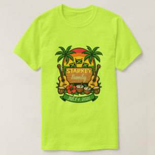 Camiseta de reunión familiar con vibra jamaicana