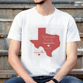 Camiseta de Reunión Familiar de Texas en el Estado
