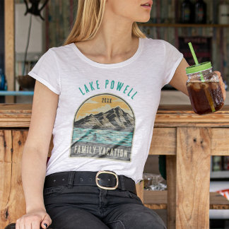 Camiseta de Reunión Familiar del Río Lake Mountain