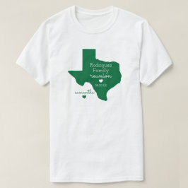 Camiseta de Reunión Familiar Verde de Texas