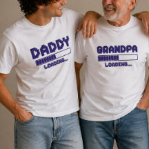 Camiseta de Revelación de Embarazo Abuelo Cargando
