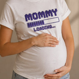 Camiseta de Revelación de Embarazo Mamá Cargando