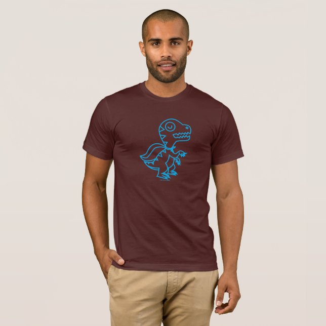 Camiseta de Rex del arco iris: Azul (Anverso completo)
