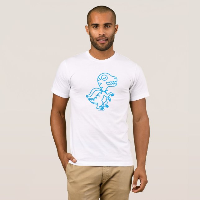 Camiseta de Rex del arco iris: Azul (Anverso completo)