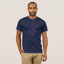 Camiseta de Rex del arco iris: Púrpura