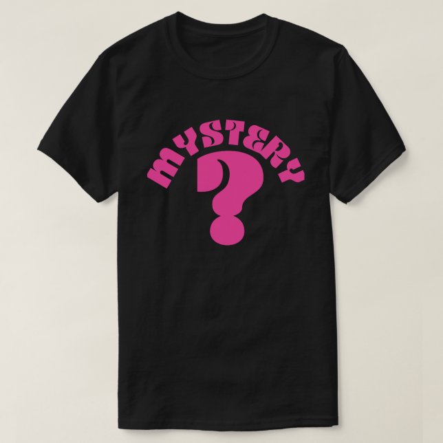 Camiseta De Riddle De Misterio Rosa (Diseño del anverso)