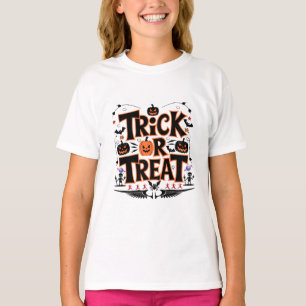 Camiseta ¡Dé rienda suelta a Halloween con truco o trate a
