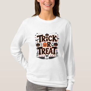 Camiseta ¡Dé rienda suelta a Halloween con truco o trate a 
