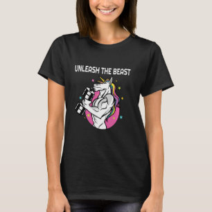Camiseta Dé rienda suelta a la bestia Unicornio Rat Magic S