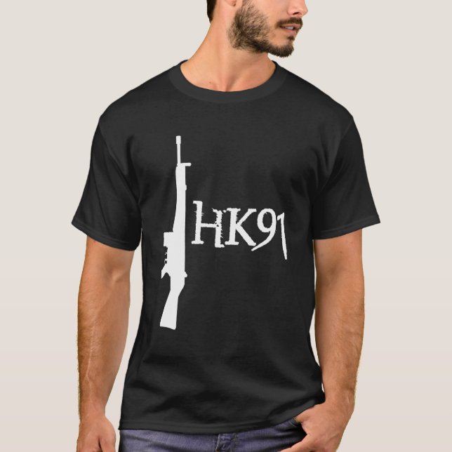 Camiseta De Rifle Automática Alemana Hk91 (Anverso)
