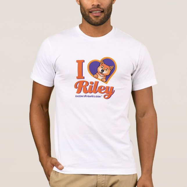 Camiseta de Riley del "corazón" del I de los (Anverso)