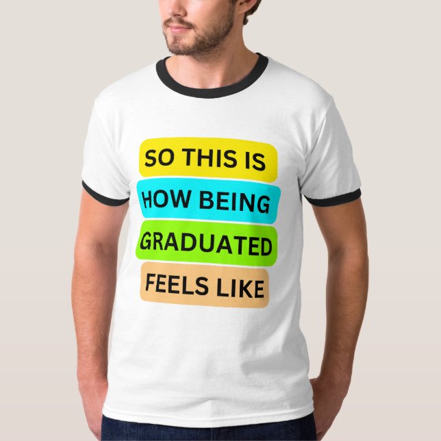 Camiseta de Ringer básica en blanco y negro SO_Thi (Anverso)