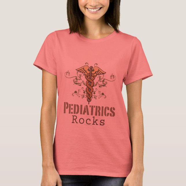Camiseta de Ringer para pediatría de rock pediátri (Anverso)