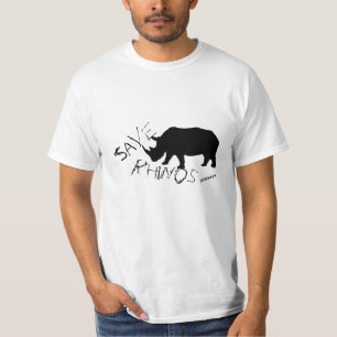 Camiseta de rinocerontes divertida y elegante arri