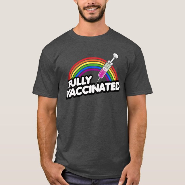 Camiseta de RÍO ORGULLOSO PLENAMENTE VACUNADA (Anverso)
