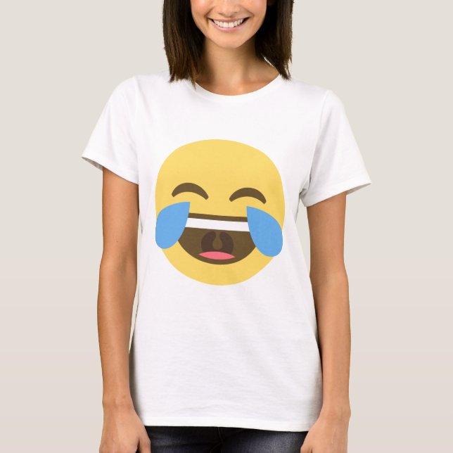 Camiseta de risa de la emoji (Anverso)