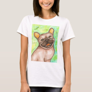 Camiseta de risa del bulldog francés