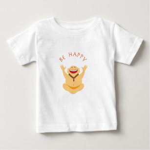 Camiseta de risa feliz de Buda