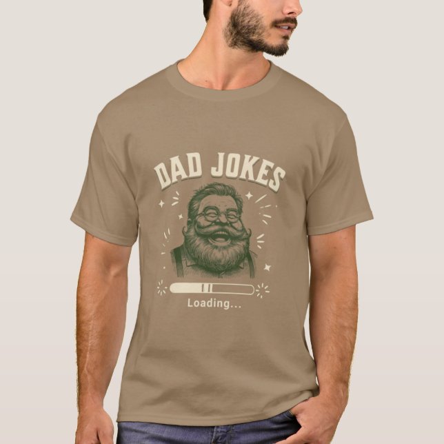 Camiseta de risa siniestra "Malos chistes" de homb (Anverso)