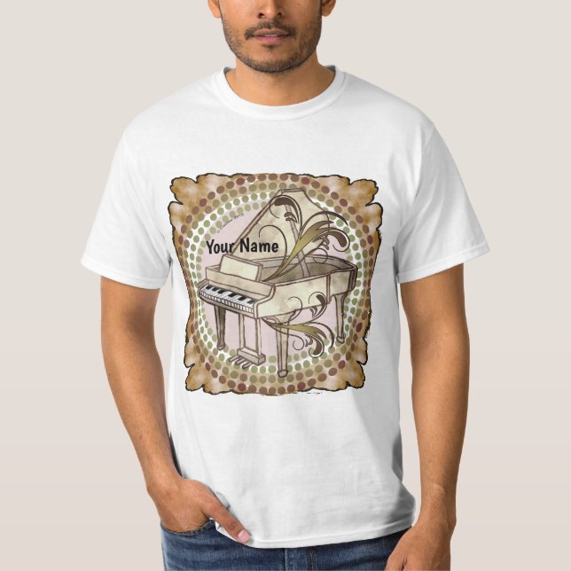 Camiseta de ritmo de piano (Anverso)