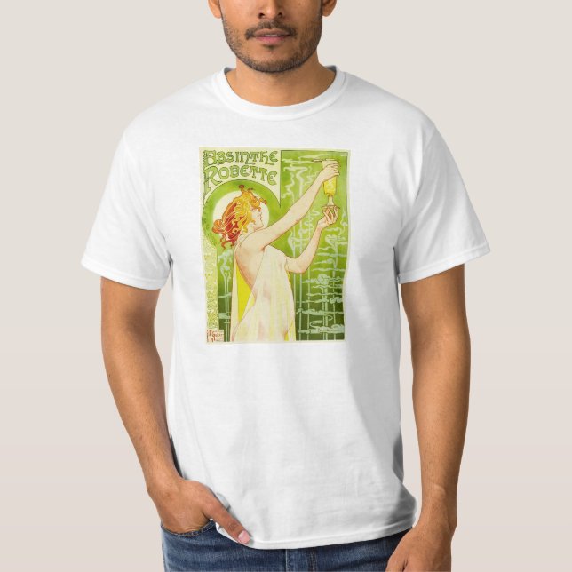 Camiseta de Robette del ajenjo de Alfonso Mucha (Anverso)