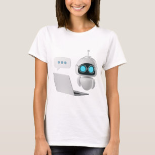 Camiseta de Robot de IA – Diseño de Tecnología Fut