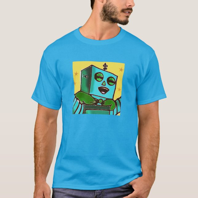 Camiseta de Robot Happy Men (Anverso)