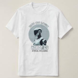 Camiseta de Robot Humanoide de IA Moderna | Run On