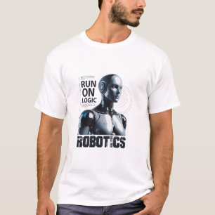 Camiseta de Robot Humanoide "Funciona con Lógica"