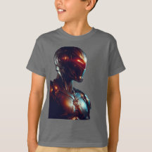 Camiseta de Robot Kids sin miedo