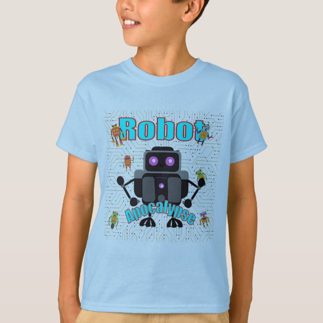 Camiseta de Robot retro vintage (Anverso)