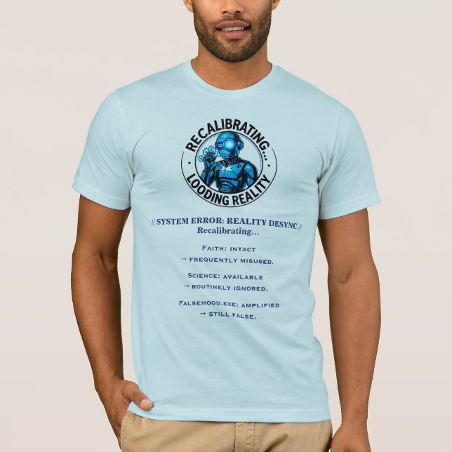 Camiseta de Robots Divertidos Resistiendo (Anverso)