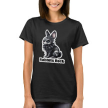 Camiseta De Rock Conejo
