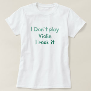 Camiseta de rock de violín - Damas