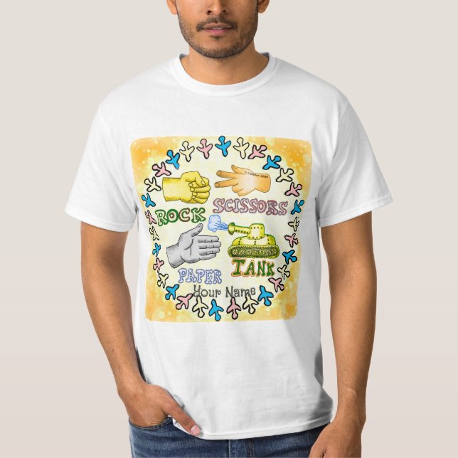 Camiseta de Rock Paper Tank (Anverso)