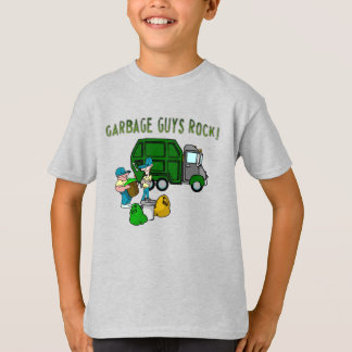 Camiseta de rock para chicos de basura