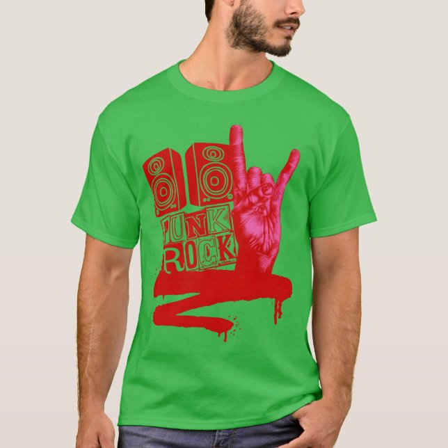Camiseta de Rock Punk Urbano retro (Anverso)