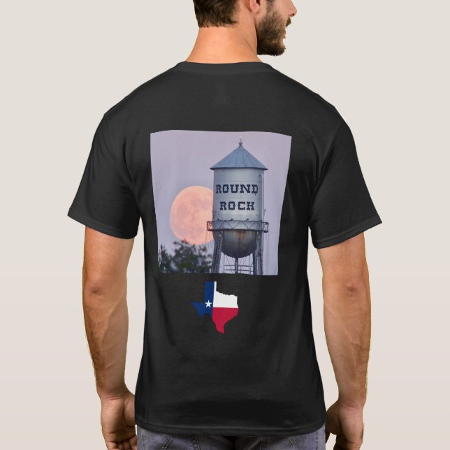 Camiseta de rock redondo (Reverso)