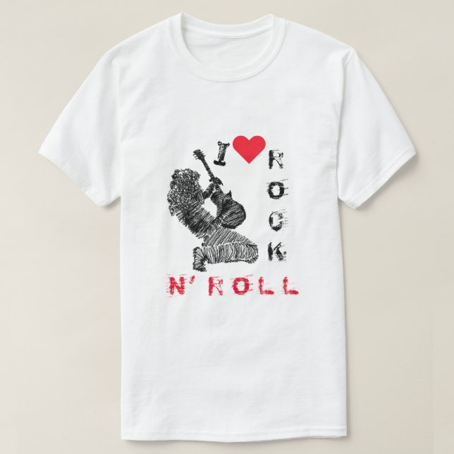 Camiseta de rock y Roll (Diseño del anverso)