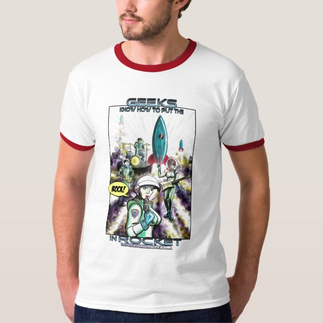 Camiseta de Rockets de la roca de los frikis (Anverso)