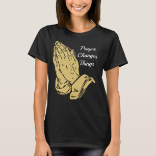 Camiseta de rogación de las manos