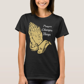 Camiseta de rogación de las manos