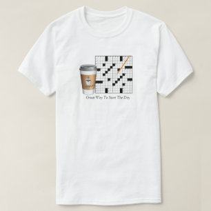 Camiseta de rompecabezas de crucigrama