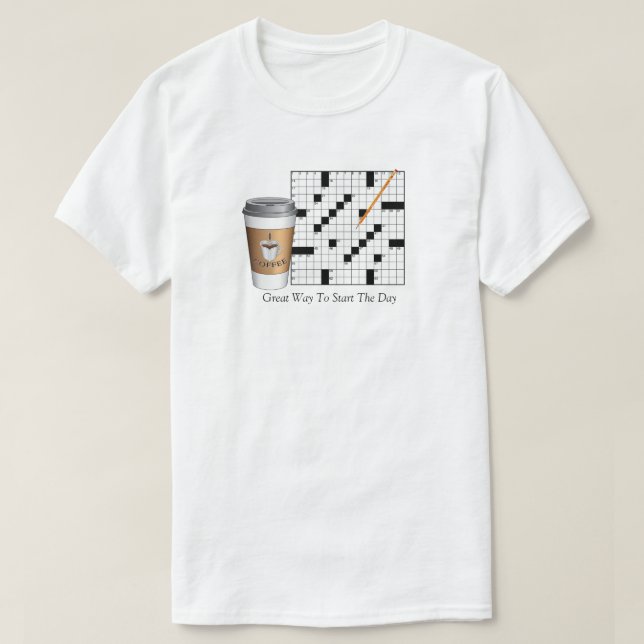 Camiseta de rompecabezas de crucigrama (Diseño del anverso)