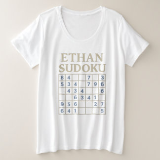 Camiseta de rompecabezas de Sudoku ETHAN – Cuadríc
